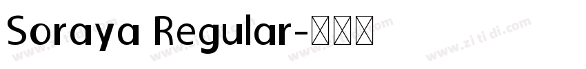 Soraya Regular字体转换